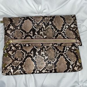 *USED* Hammitt Domino Snake Brown and Black Crossbody Bag